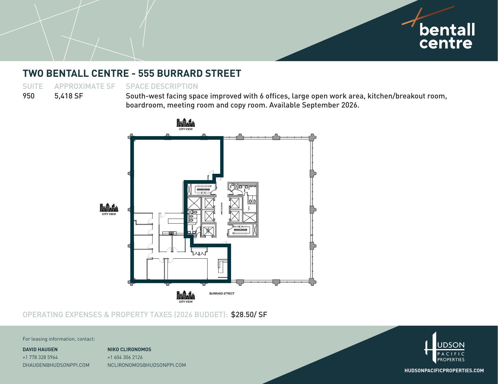 555 Burrard St, Vancouver, BC à louer Plan d’étage– Image 1 sur 1