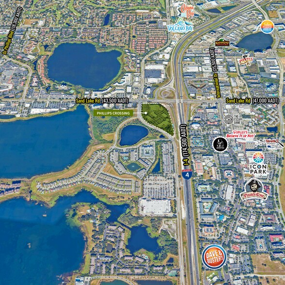 8003-8081 Turkey Lake Rd, Orlando, FL à louer - Aérien – Image 2 sur 14