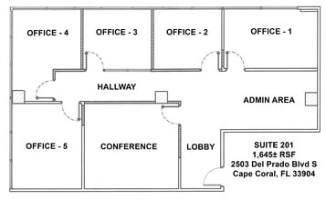 2503 Del Prado Blvd S, Cape Coral, FL à louer Plan d’étage– Image 1 sur 1