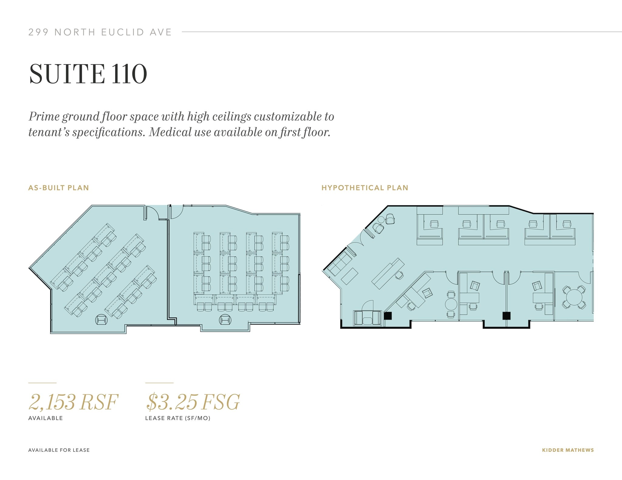 299 N Euclid Ave, Pasadena, CA à louer Plan d’étage– Image 1 sur 1