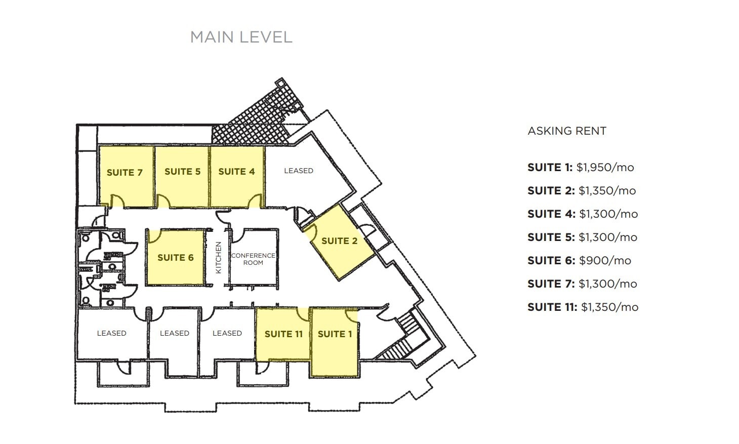 103 E Blithedale Ave, Mill Valley, CA à louer Plan d’étage– Image 1 sur 1