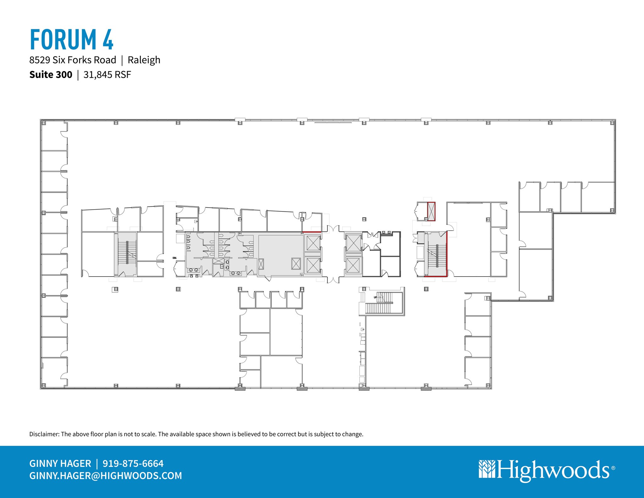 8529 Six Forks Rd, Raleigh, NC à louer Plan d’étage– Image 1 sur 1