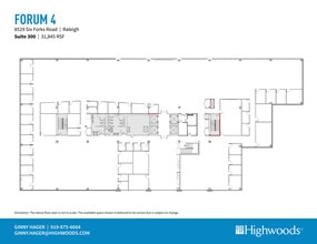 8529 Six Forks Rd, Raleigh, NC à louer Plan d’étage– Image 1 sur 1