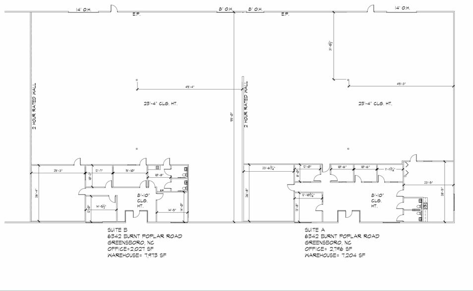6342 Burnt Poplar Rd, Greensboro, NC à louer - Plan d’étage – Image 2 sur 7