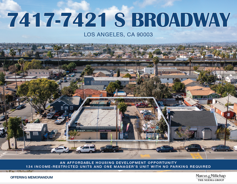 7417-7421 S Broadway, Los Angeles, CA à vendre - Photo de l’immeuble – Image 1 sur 5