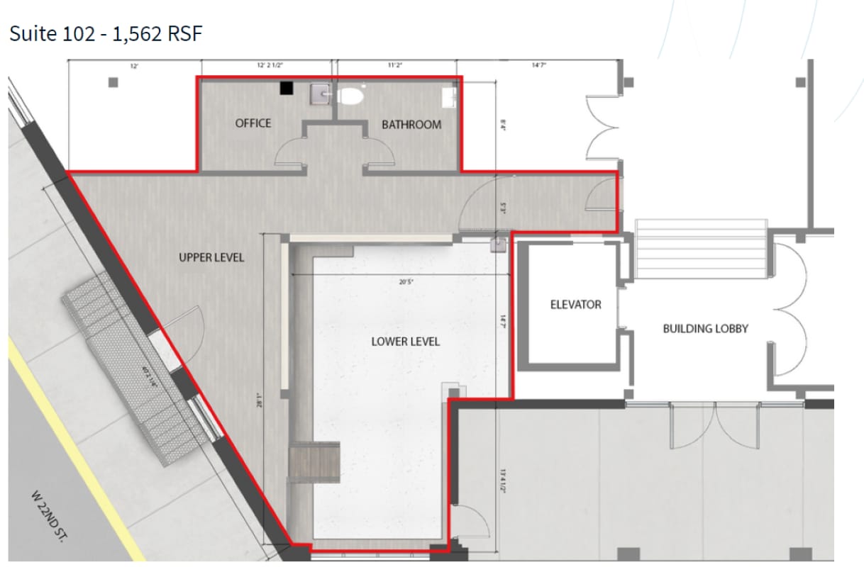 2020 Baltimore Ave, Kansas City, MO à louer Plan d’étage– Image 1 sur 4