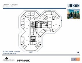 222 W Las Colinas Blvd, Irving, TX à louer Plan d’étage– Image 1 sur 1