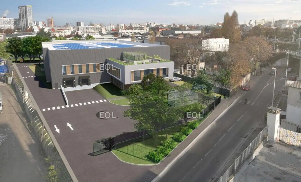 Local d’activités dans Aubervilliers à louer - Photo de l’immeuble – Image 1 sur 9