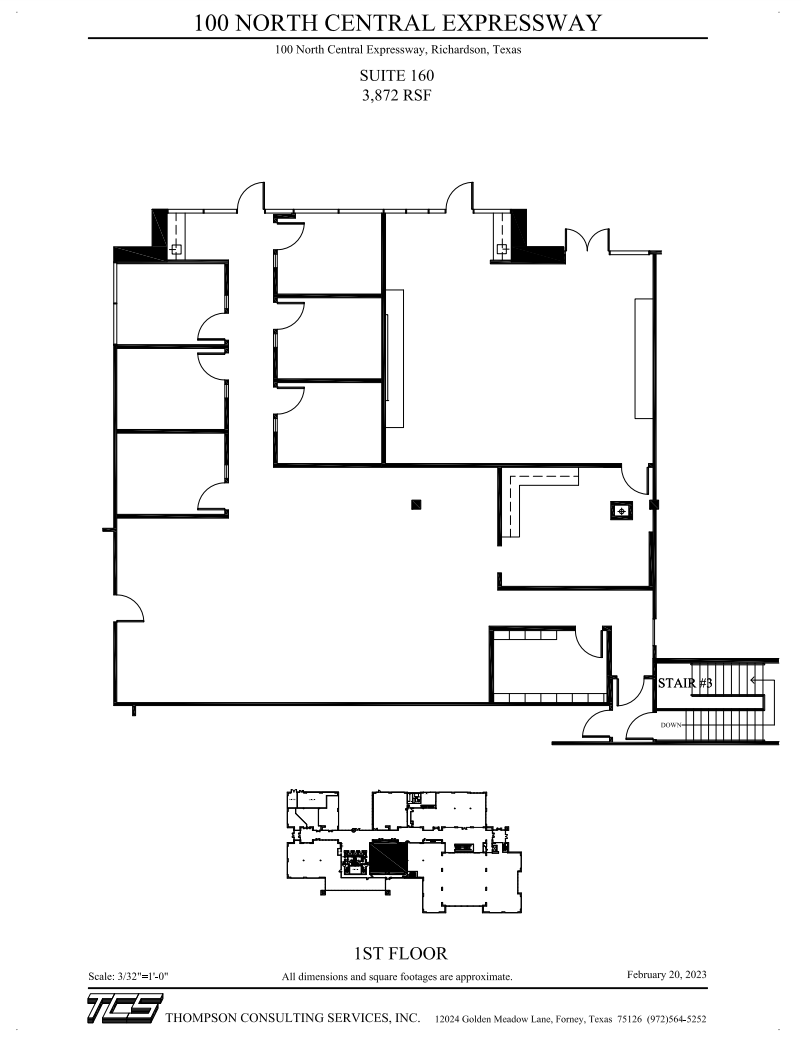 100 N Central Expy, Richardson, TX à louer Plan d’étage– Image 1 sur 1