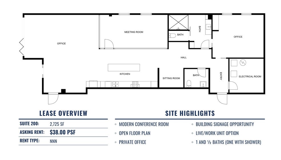 224 SE 2nd St, Bentonville, AR à louer - Plan d’étage – Image 2 sur 21
