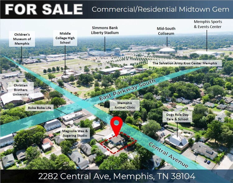 2282 Central Ave, Memphis, TN à vendre - Photo de l’immeuble – Image 2 sur 33
