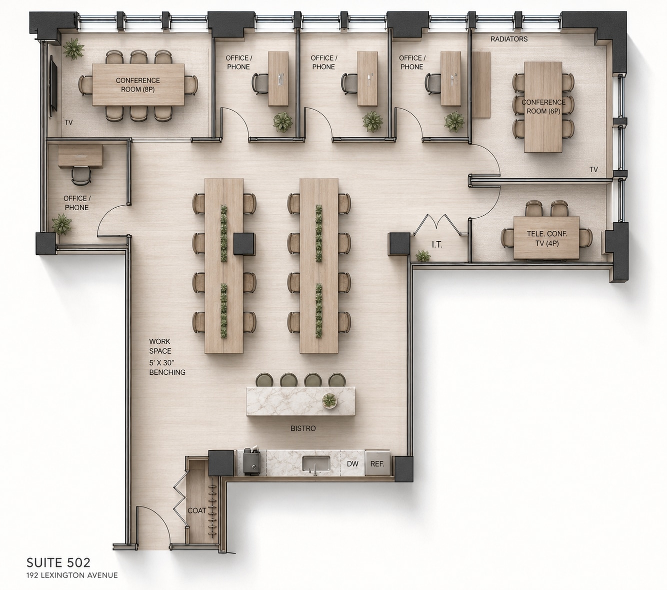 192 Lexington Ave, New York, NY à louer Plan d’étage– Image 1 sur 1