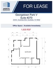 2535 E Southlake Blvd, Southlake, TX à louer Plan d’étage– Image 1 sur 1
