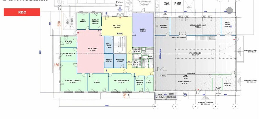 Bureau dans Saint-Priest à louer - Plan d’étage – Image 3 sur 4
