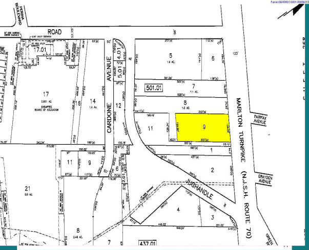 1845 Marlton Pike, Cherry Hill, NJ à louer - Plan cadastral – Image 3 sur 6