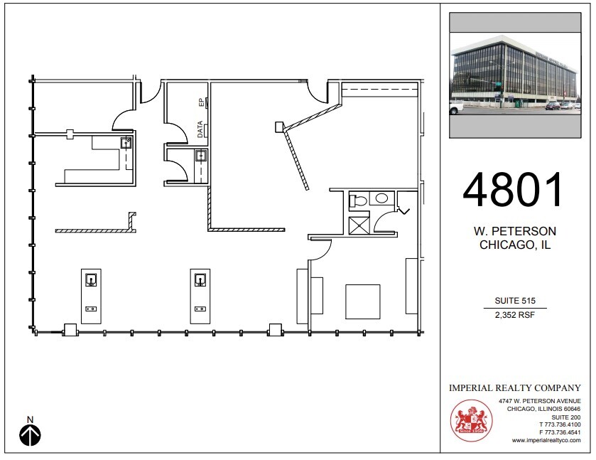 4801 W Peterson Ave, Chicago, IL à louer Plan d’étage– Image 1 sur 5