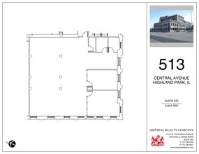 513 Central Ave, Highland Park, IL à louer Plan de site– Image 1 sur 2
