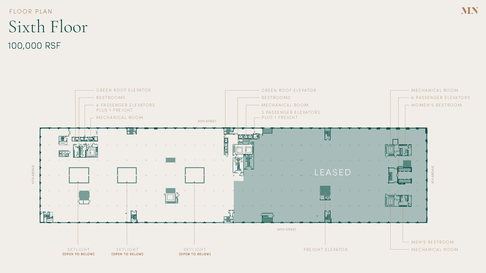 341 9th Ave, New York, NY à louer Plan d’étage– Image 1 sur 1