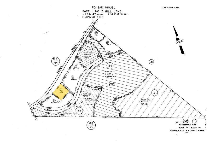 1301 Ygnacio Valley Rd, Walnut Creek, CA à louer - Plan cadastral – Image 2 sur 6