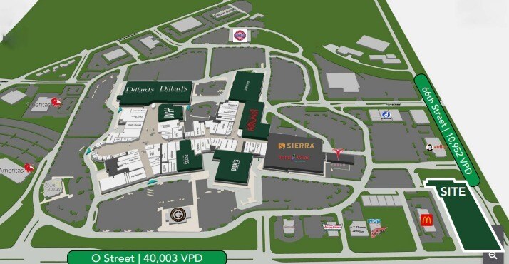 6540 O St, Lincoln, NE à louer - Plan de site – Image 2 sur 8
