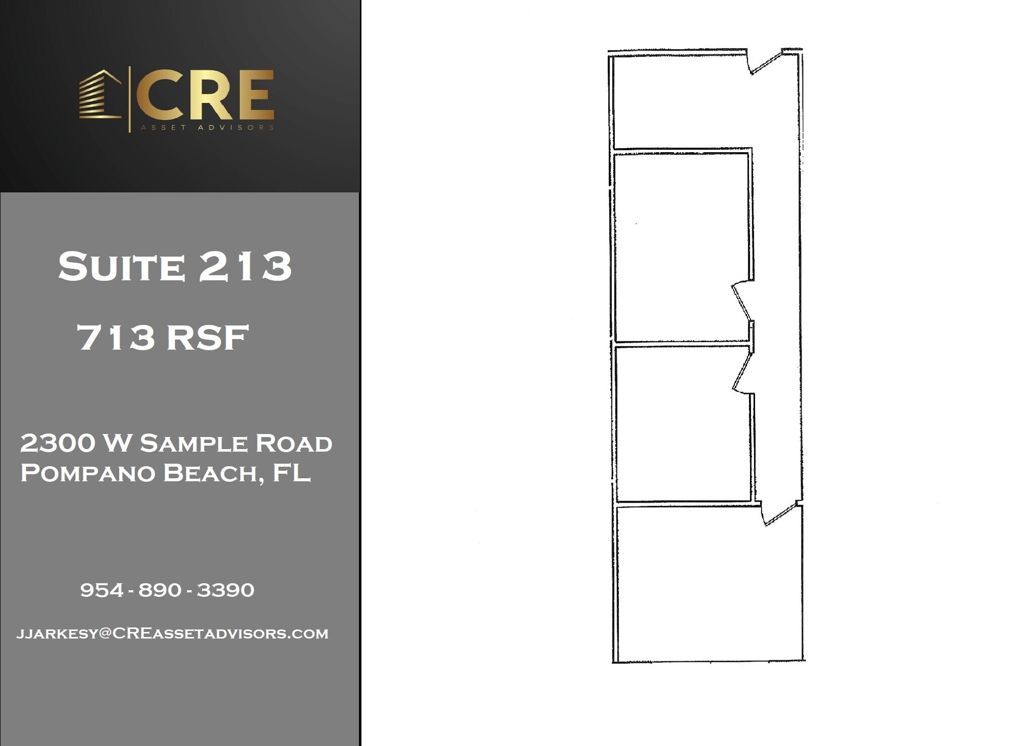 2300 W Sample Rd, Pompano Beach, FL à louer Plan d’étage– Image 1 sur 1