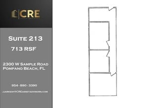 2300 W Sample Rd, Pompano Beach, FL à louer Plan d’étage– Image 1 sur 1
