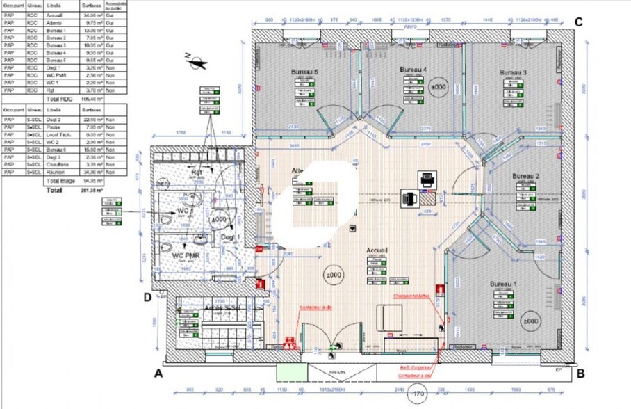 Bureau dans Rodez à vendre - Plan d’étage – Image 2 sur 3