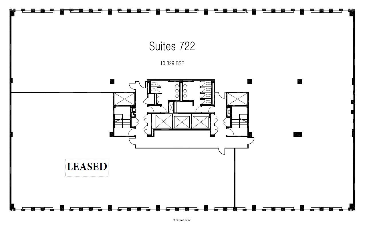 122 C St NW, Washington, DC à louer Plan d’étage– Image 1 sur 1