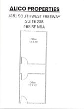 4151 Southwest Fwy, Houston, TX à louer Plan d’étage– Image 1 sur 1