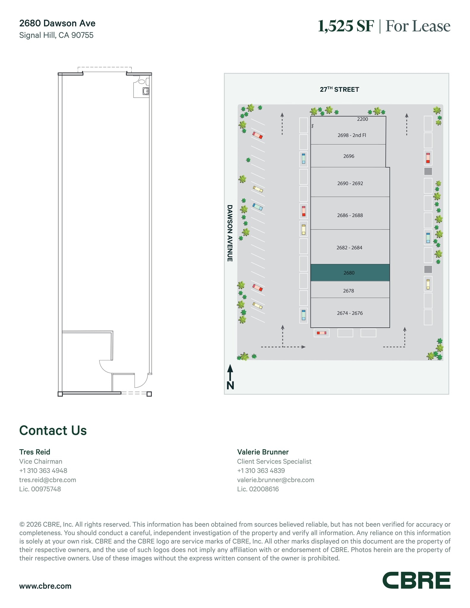 2674-2698 Dawson Ave, Signal Hill, CA à louer Plan de site– Image 1 sur 1