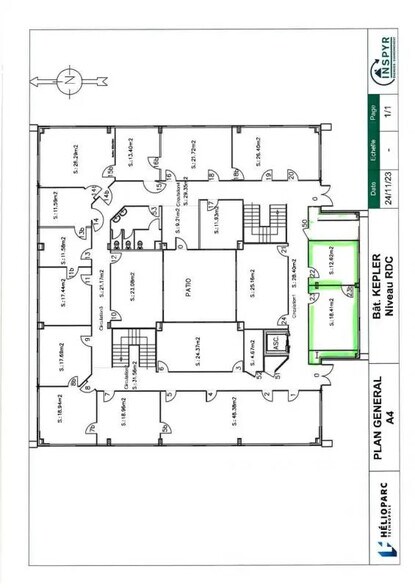 Bureau dans Pau à louer - Plan d’étage – Image 3 sur 3