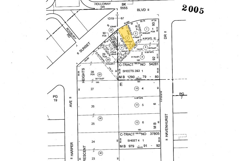 8218 W Sunset Blvd, West Hollywood, CA à louer - Plan cadastral – Image 2 sur 3