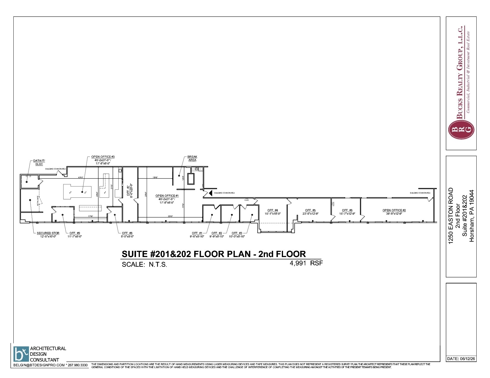 1250 Easton Rd, Horsham Township, PA à louer Plan d’étage– Image 1 sur 1