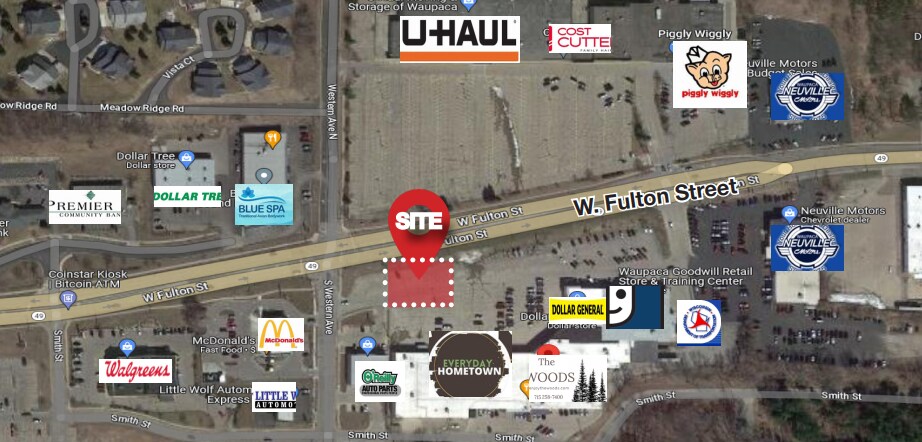 Fulton St, Waupaca, WI à vendre - Photo de l’immeuble – Image 1 sur 3