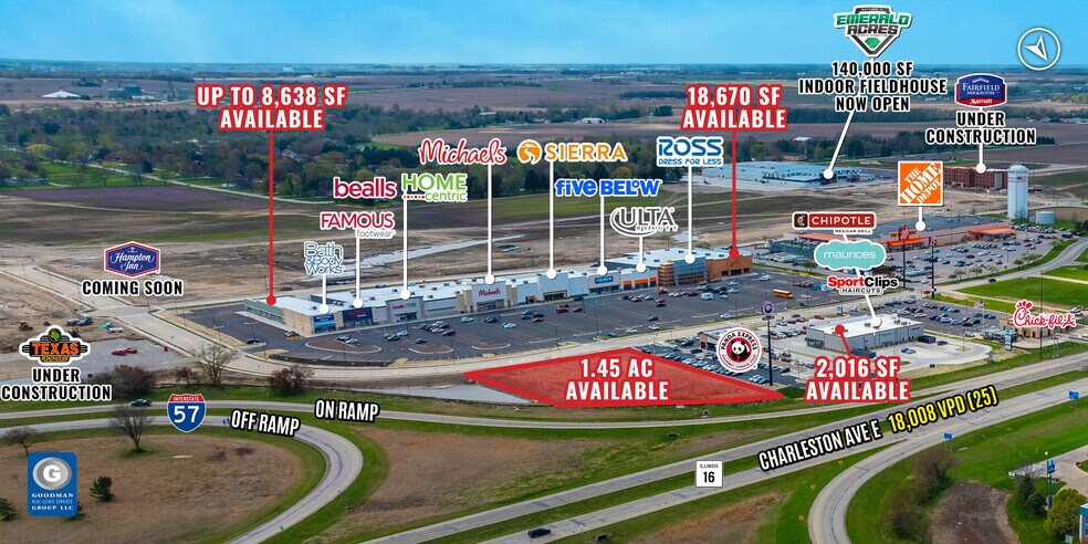 0 I-57 & Charleston Ave, Mattoon, IL à vendre - Photo de l’immeuble – Image 3 sur 5