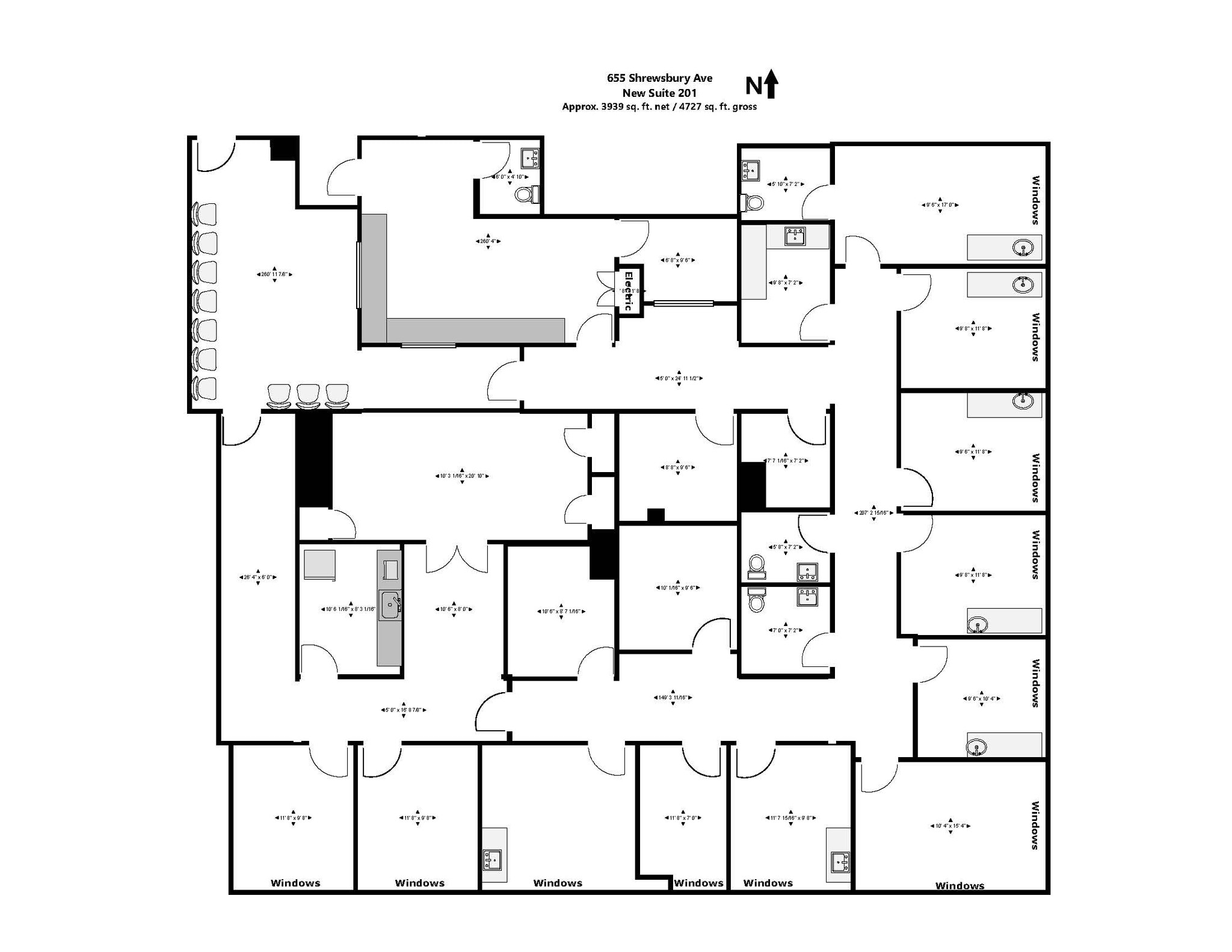 655 Shrewsbury Ave, Shrewsbury, NJ à louer Plan d’étage– Image 1 sur 13