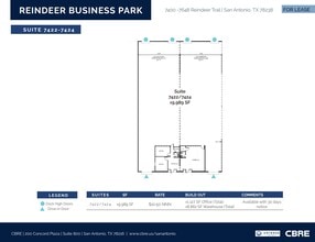 7492-7522 Reindeer Trl, San Antonio, TX à louer Plan d’étage– Image 1 sur 1