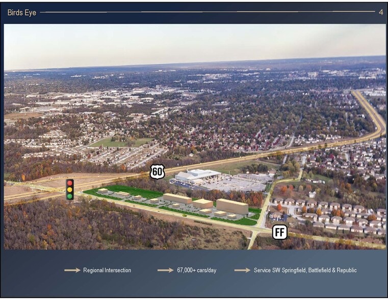 00 Hwy FF & West Bypass, Springfield, MO à vendre - Aérien – Image 1 sur 3