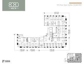 8080 N Central Expy, Dallas, TX à louer Plan d’étage– Image 2 sur 2
