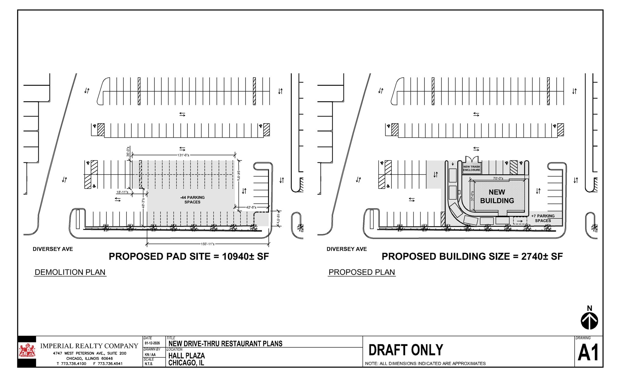4600-4648 W Diversey Ave, Chicago, IL à louer Plan de site– Image 1 sur 1