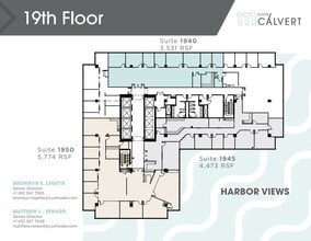 111 S Calvert St, Baltimore, MD à louer Plan d’étage– Image 1 sur 1