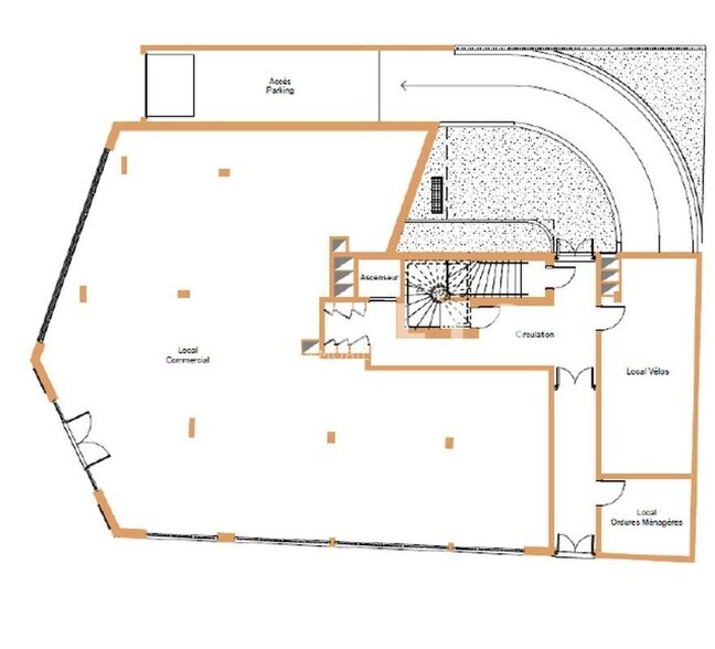 Local commercial dans Montrouge à louer - Plan d’étage – Image 2 sur 5