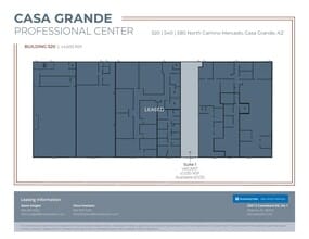 560-580 N Camino Mercado, Casa Grande, AZ à louer Plan d’étage– Image 1 sur 2
