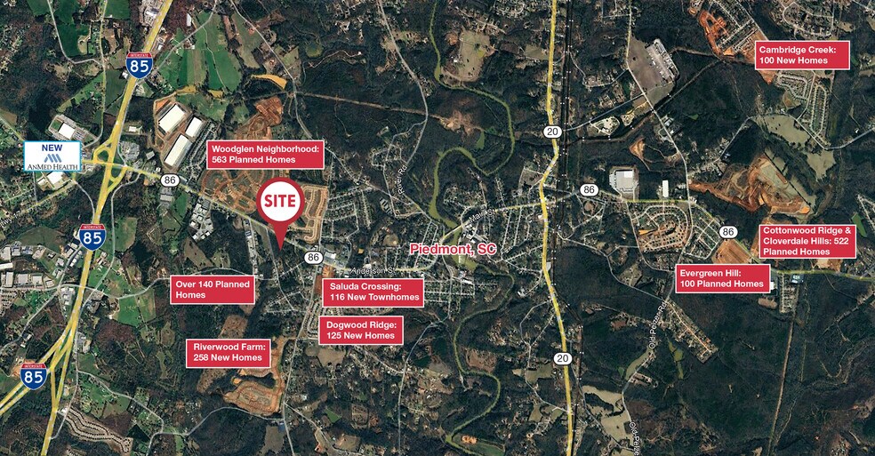 1135 SC-86, Piedmont, SC à vendre - Aérien – Image 3 sur 4