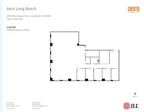 3900 Kilroy Airport Way, Long Beach, CA à louer Plan d’étage– Image 1 sur 1