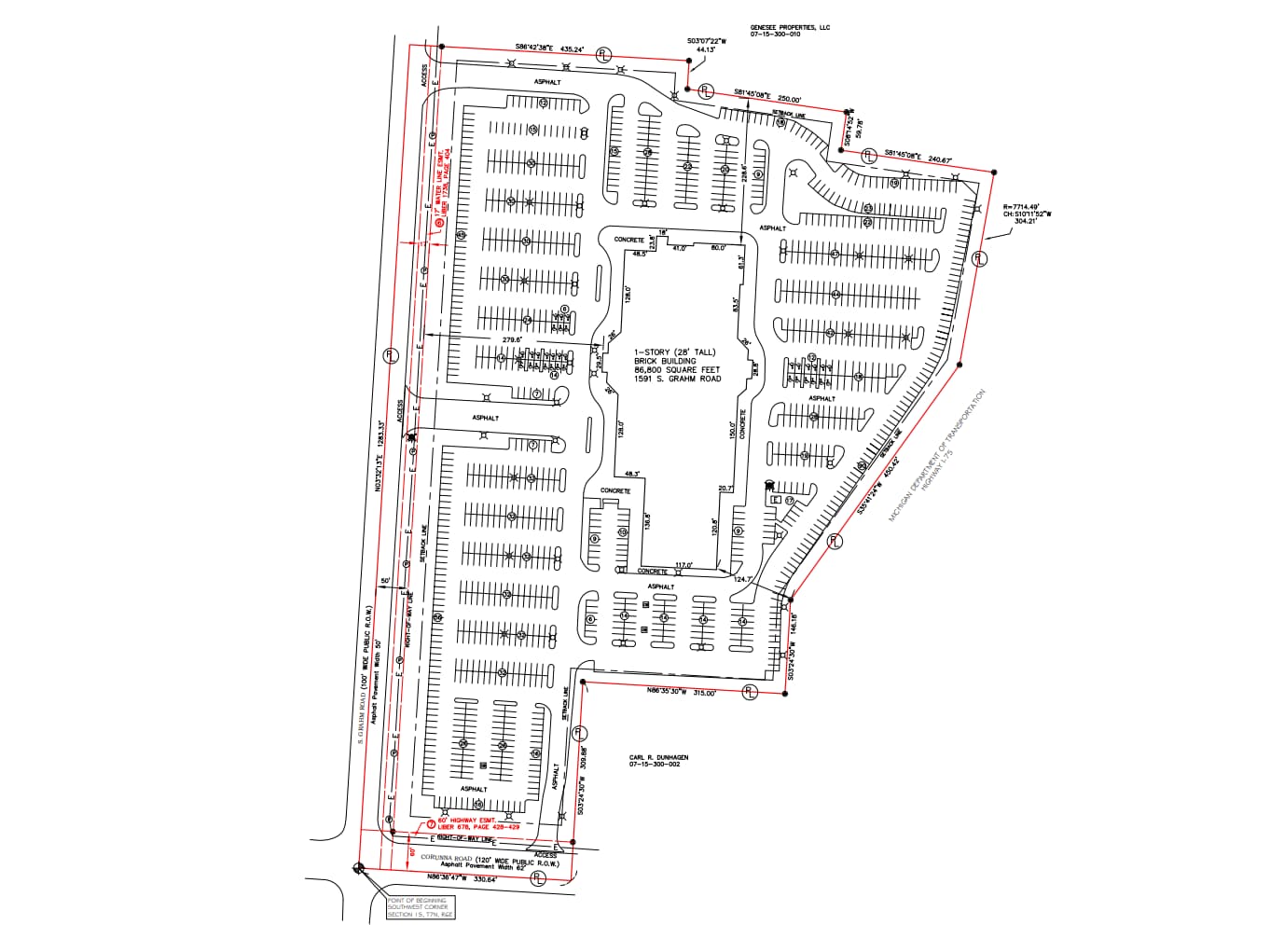 1591 S Graham Rd, Flint, MI à louer Plan de site– Image 1 sur 1
