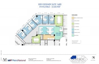 820 Gessner Rd, Houston, TX à louer Plan d’étage– Image 1 sur 1