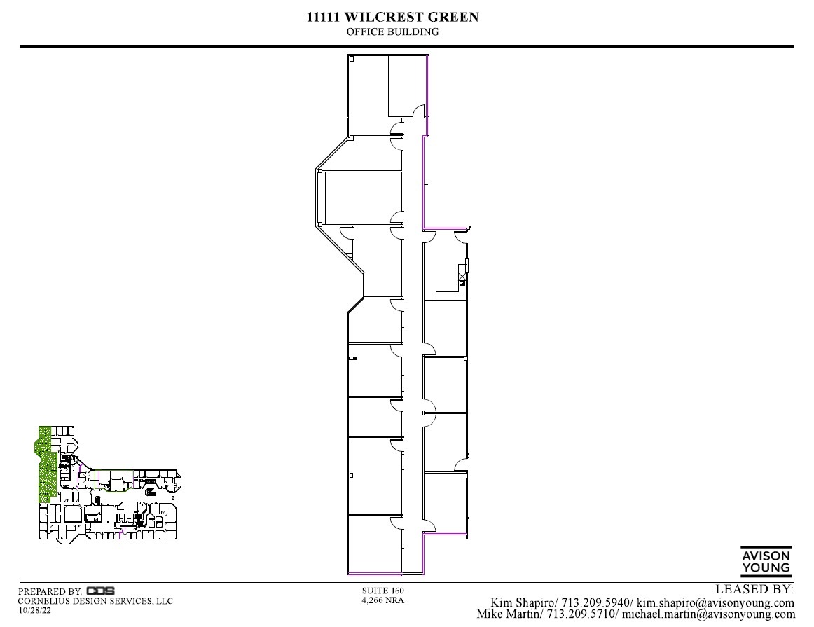 11111 Wilcrest Green Dr, Houston, TX à louer Plan d’étage– Image 1 sur 1