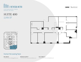 2 Bethesda Metro Ctr, Bethesda, MD à louer Plan d’étage– Image 1 sur 2