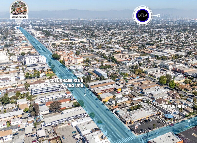 6422 Crenshaw Blvd, Los Angeles, CA à vendre - Aérien – Image 2 sur 10